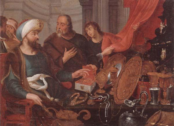 unknow artist Croeseus showing Solon his Riches oil painting picture